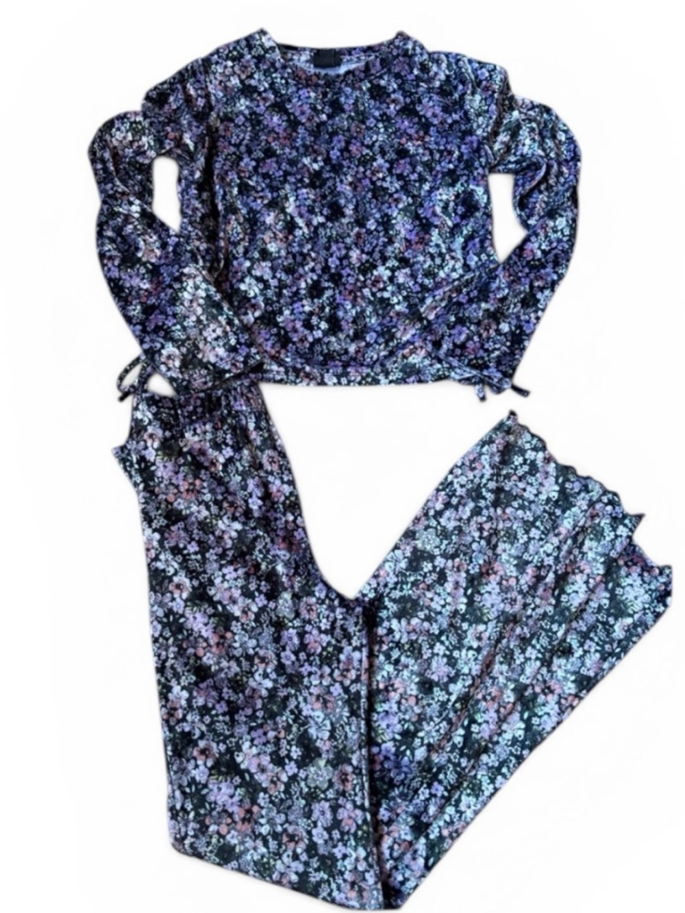 🎇🎆3for&9 Art Class Purple and black Floral set